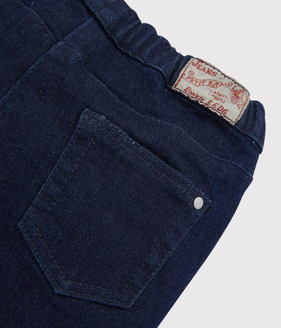 Pantalón slim vaquero de niña azul DENIM BLEU FONCE