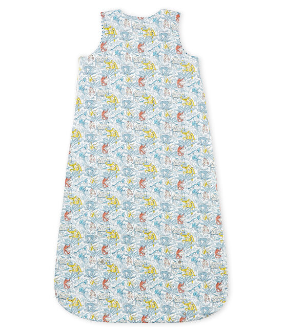 Saco reversible de algodón para bebé de niño blanco MARSHMALLOW/azul CONTES