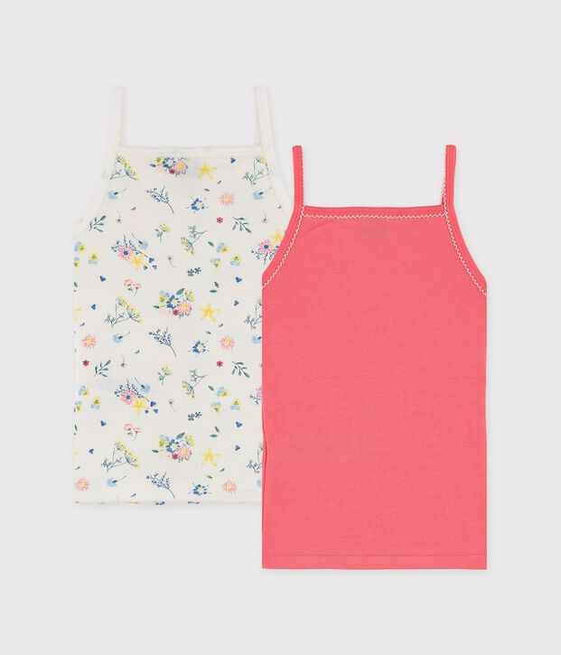 Lote camisas de tirantes con estampado de flores para ni&ntilde;a peque&ntilde;a multicolor