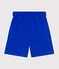 Bermudas cortas infantiles de algodón liso azul PERSE