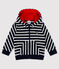 Sudadera con capucha para bebé niño azul SMOKING/blanco MARSHMALLOW