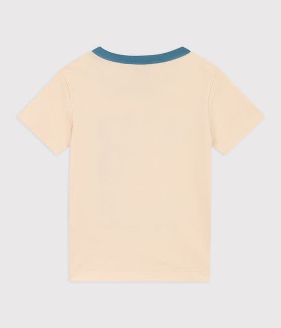 Camiseta de algodón de manga corta para niño blanco AVALANCHE/ MULTICO