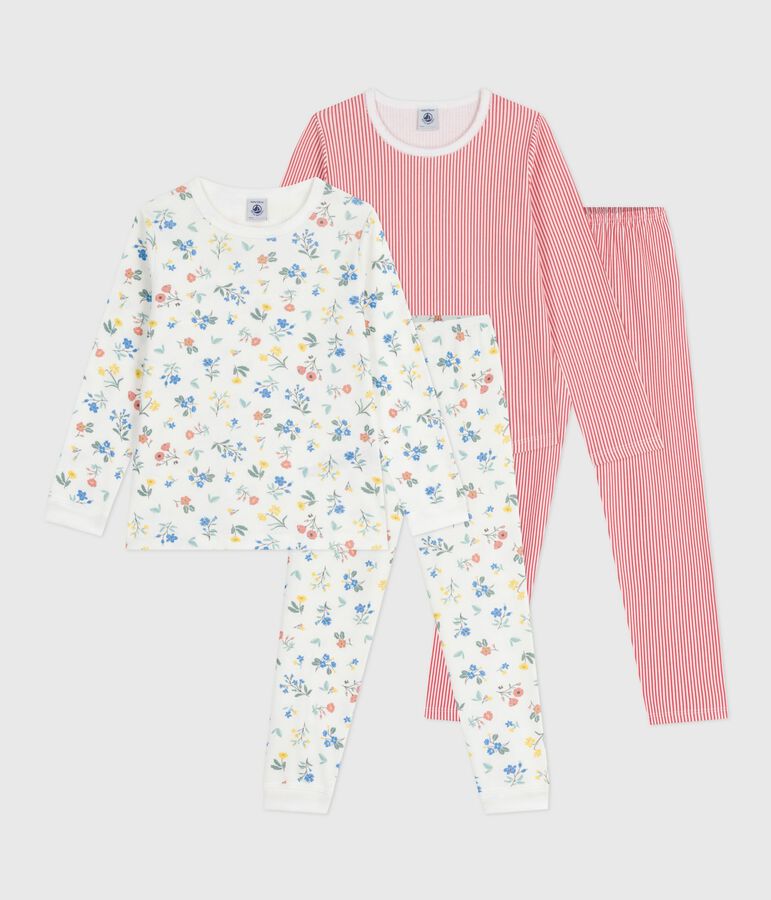 Juego de pijamas infantiles de algod&oacute;n estampado multicolor