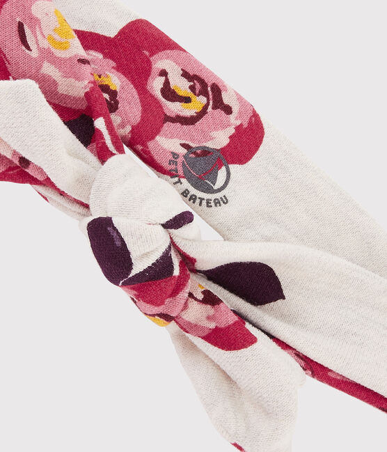Cinta estampada para niña beige MONTELIMAR/blanco MULTICO
