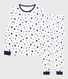 Pijama de algodón con estrellas para niño/niña