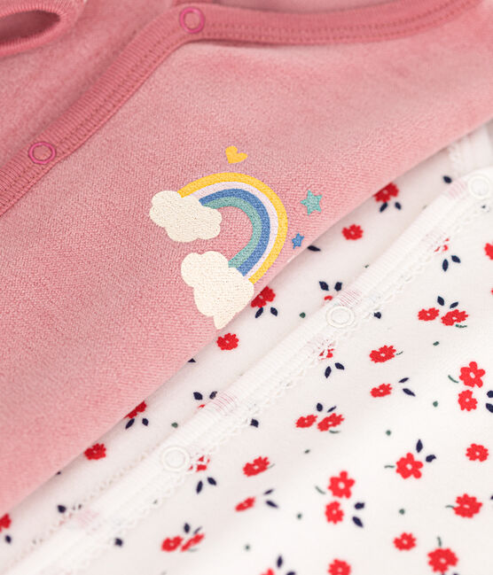 Juego de 2 pijamas de terciopelo para bebé variante 1