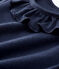 Blusa calada de manga corta de algodón de bebé niña azul SMOKING