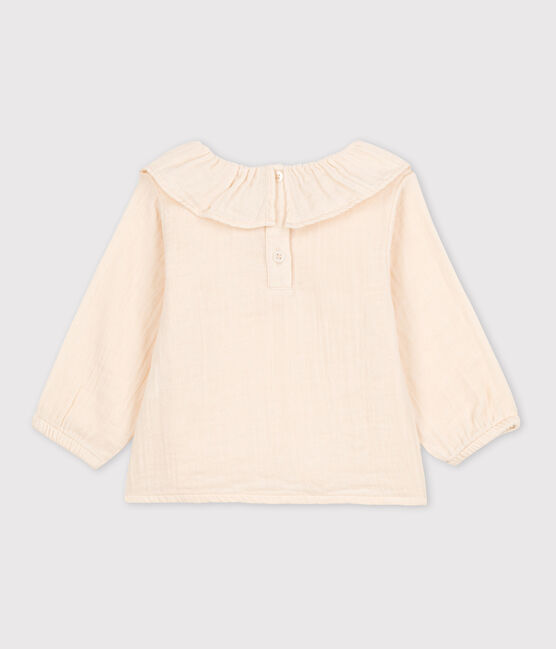 Blusa de manga larga de gasa de algodón para bebé crudo AVALANCHE