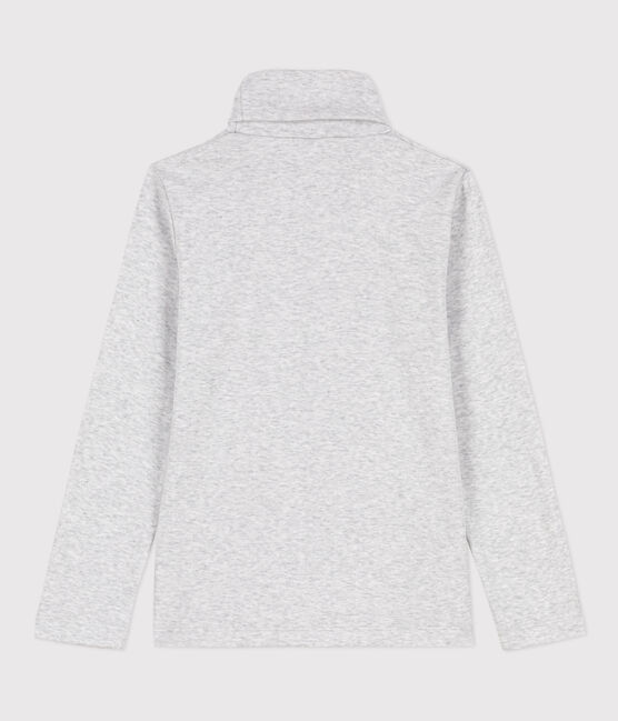 Prenda de cuello cisne de algodón de niña/niño gris POUSSIERE CHINE