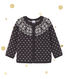 Cardigan de jacquard de bebé niño en lana