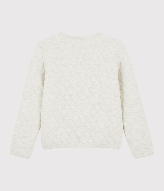 Cárdigan de tela túbica para niña beige MONTELIMAR CHINE