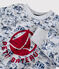 Sudadera de felpa de niño gris POUSSIERE/blanco MULTICO
