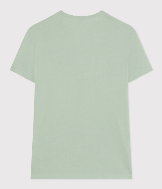 Camiseta L'ICONIQUE de algodón de punto «cocotte» para mujer verde HERBIER