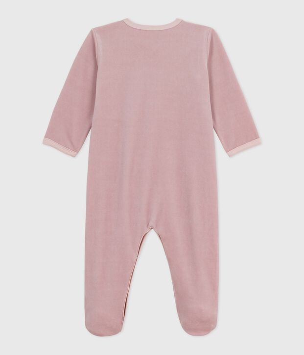 Dors bien en velours b&eacute;b&eacute; rosa/multicolor