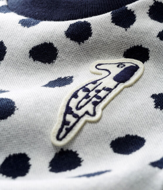 Sudadera de bebé unisex Jean Jullien blanco MARSHMALLOW/ DOTTIES