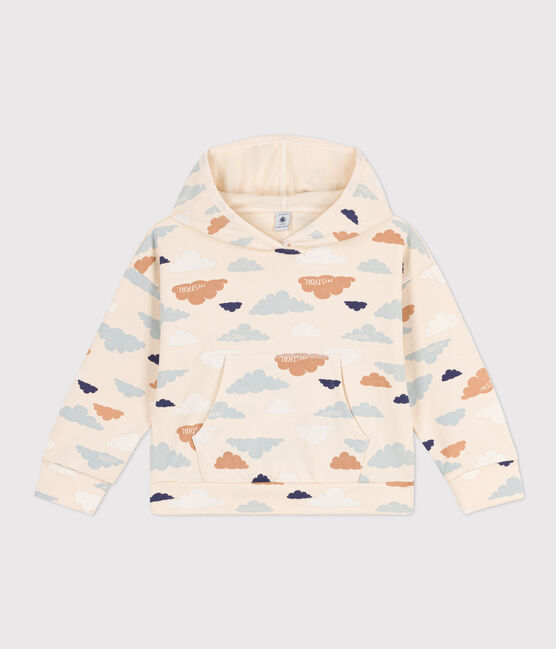 Sudadera de muletón afelpado con capucha para niño/niña blanco AVALANCHE/ MULTICO