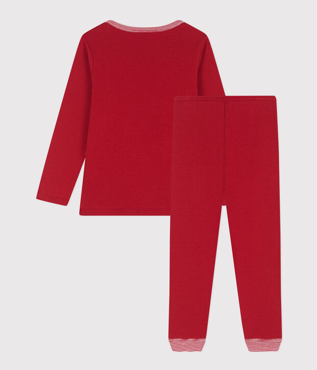 Pijama de algod&oacute;n rojo