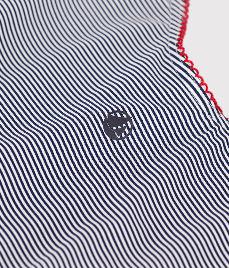 Ba&ntilde;ador de una pieza a rayas para mujer azul/blanco