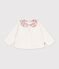 Sudadera lisa de algod&oacute;n con cuello estampado para beb&eacute; MILK