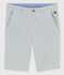 Bermudas de mil rayas de niño blanco MARSHMALLOW/azul BRUT
