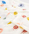Pijama emociones de algodón y lyocell para niño/niña blanco MARSHMALLOW/blanco MULTICO