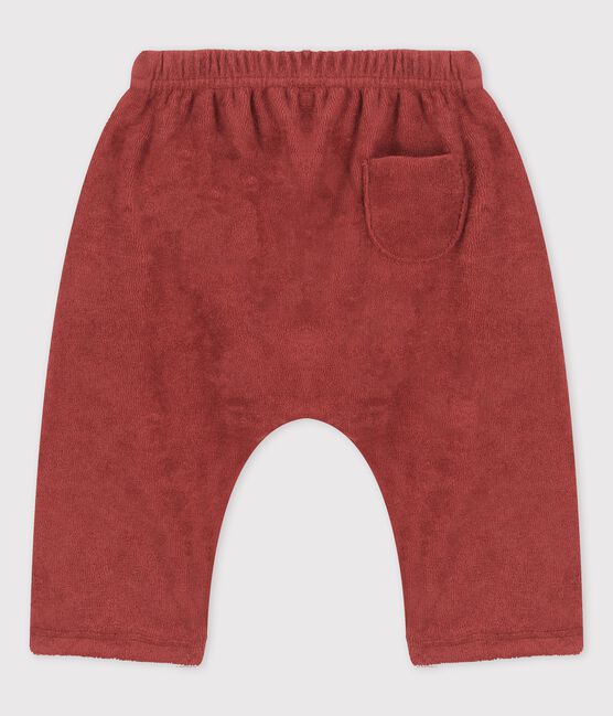 Pantalón de estilo saragüelles de rizo de bebé marron OMBRIE