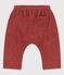 Pantalón de estilo saragüelles de rizo de bebé marron OMBRIE