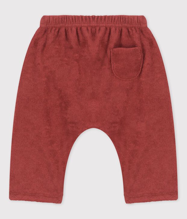 Pantal&oacute;n de estilo sarag&uuml;elles de rizo de beb&eacute; marron