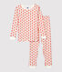Pijama snugfit con estampado gráfico de niño/niña de algodón orgánico