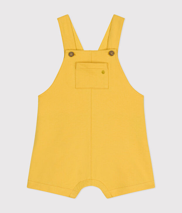 Peto corto de mulet&oacute;n ligero para beb&eacute; amarillo