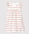 Vestido-bodi de Jacquard de algodón ecológico para bebé blanco MARSHMALLOW/rojo TERKUIT