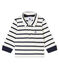 Polo a rayas marineras para bebé niño blanco MARSHMALLOW/azul SMOKING