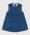 Vestido de tejido vaquero ecológico de bebé azul BLEU DELAVE