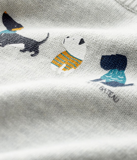 Jersey con motivo para bebé niño gris BELUGA CHINE