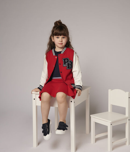 Falda de punto de niña rojo TERKUIT