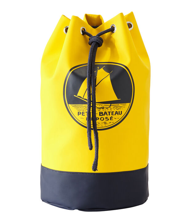 Bolso saco impermeable para mujer amarillo