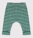 Pantalón de tejido túbico a rayas de bebé