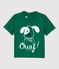 Camiseta de algodón de bebé. verde PIVERT