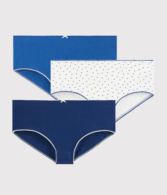 Juego de 3 culottes con minicorazones para niña variante 1