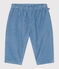 Pantalón de terciopelo liso para bebé ADRIATIC