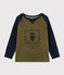 Camiseta serigrafiada para niño verde MILITARY/azul SMOKING