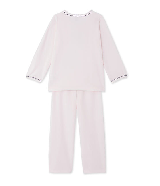 Pijama de terciopelo para niña rosa Vienne