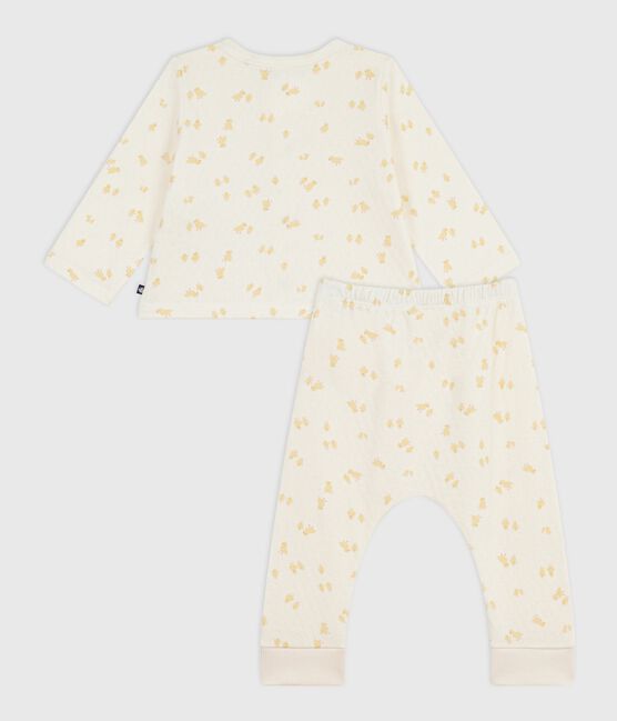 Conjunto de 2 piezas de algodón con estampado de pollitos para bebé MILK/ MULTICO