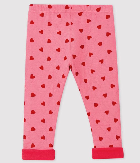 Pantalón con motivo para bebé niña rosa CHEEK/rojo TERKUIT