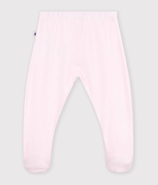 Pantalon &agrave; pied naissance en coton uni BARELY
