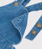 Vestido vaquero ligero sin mangas para bebé azul DENIM CLAIR
