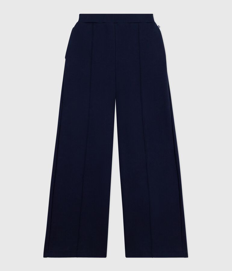 Pantal&oacute;n de algod&oacute;n para mujer azul