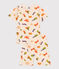 Pijama corto infantil de algodón con estampado blanco AVALANCHE/ MULTICO