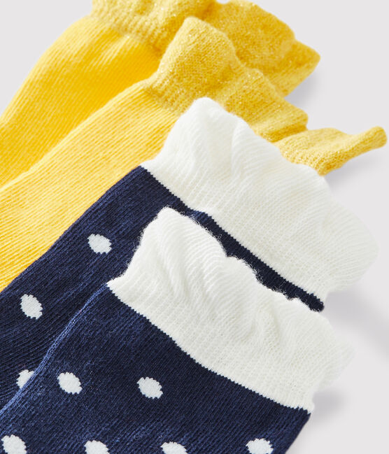 Lote de 2 pares de calcetines infantiles para niña variante 1