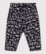 Pantalón de túbico acolchado estampado para bebé